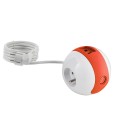 Multiprise design compacte et mobile WATT'BALL blanc/jaune