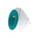 PRISE AVEC PORT USB REVERSIBLE BEWATT BLANC/BLEU