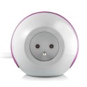 Multiprise design compacte et mobile WATT'BALL blanche