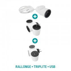 Pack MODULOWATT : Rallonge + Triplite + USB